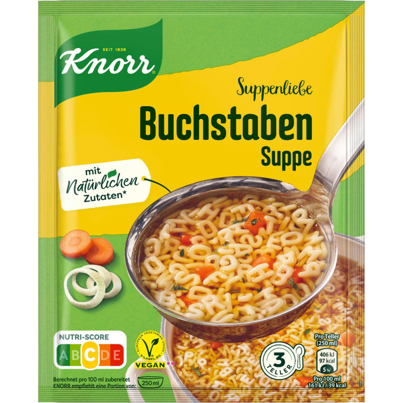 Knorr Buchstabensuppe