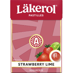 Läkerol Big Jordbær Lime...