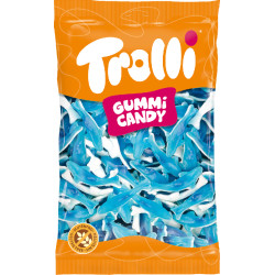Trolli Gummi Candy Blå Hajfisk