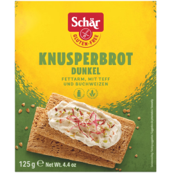 Schär Glutenfri knækbrød mørk