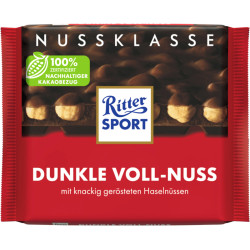 Ritter Sport Dunkle Voll-Nuss 