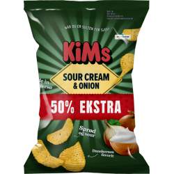 Kims Sour Cream & Onion +50%