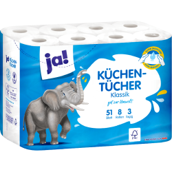 ja! Klassik køkkenrulle 3-lag