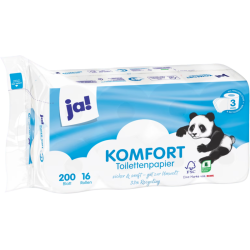 ja! Komfort toiletpapir 3-lag 