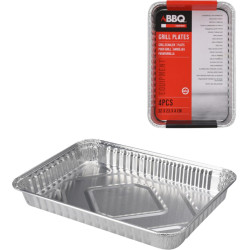 BBQ Alubakke 32 x 23 x 4 cm