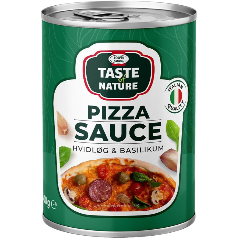 Taste of Nature Pizza Sauce Hvidlg & Basilikum