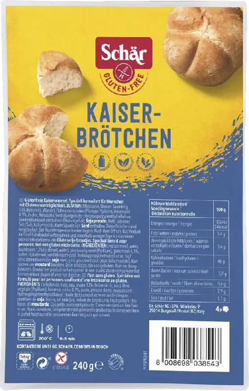 Schär Kaiserbrötchen Glutenfri