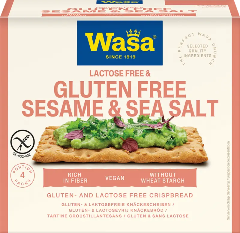 Wasa Sesam og havsalt Laktose- og glutenfri