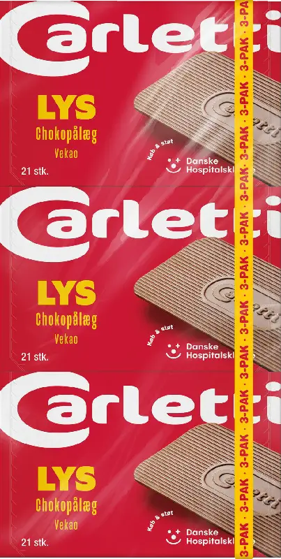 Carletti Chokopålæg Lys