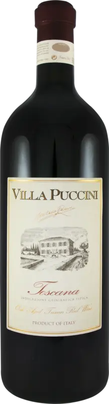 Villa Puccini Oak Aged Tuscan Red Wine