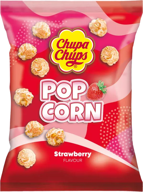 Chupa Chups Popcorn Strawberry