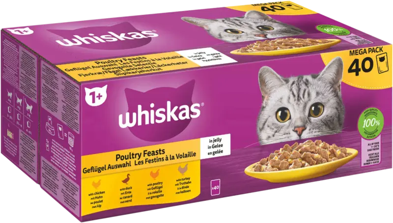 Whiskas Megapack fjerkræ
