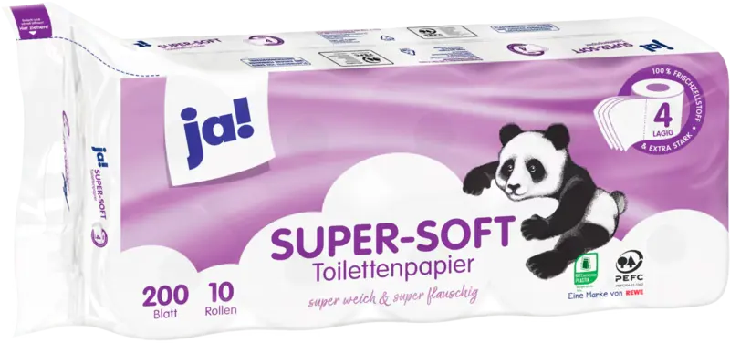 ja! Super-Soft toiletpapir 4-lag