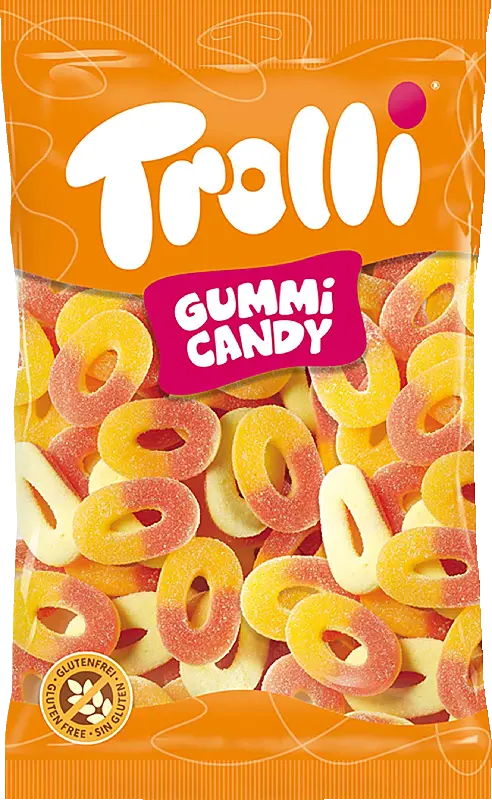 Trolli Gummi Candy Ferskenringe