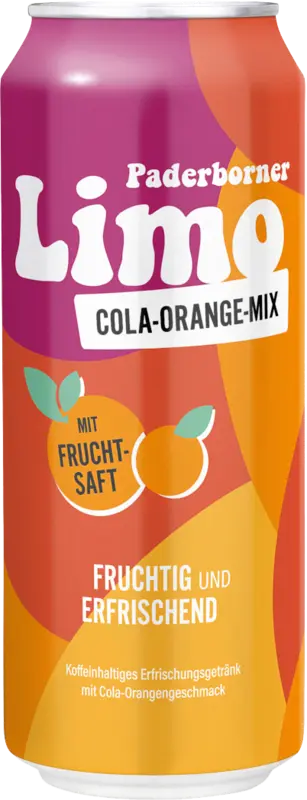Paderborner Limo Cola Orange 0,5l Ds.
