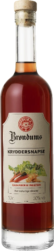 Brøndums Kryddersnapse Rabarber & Ingefær