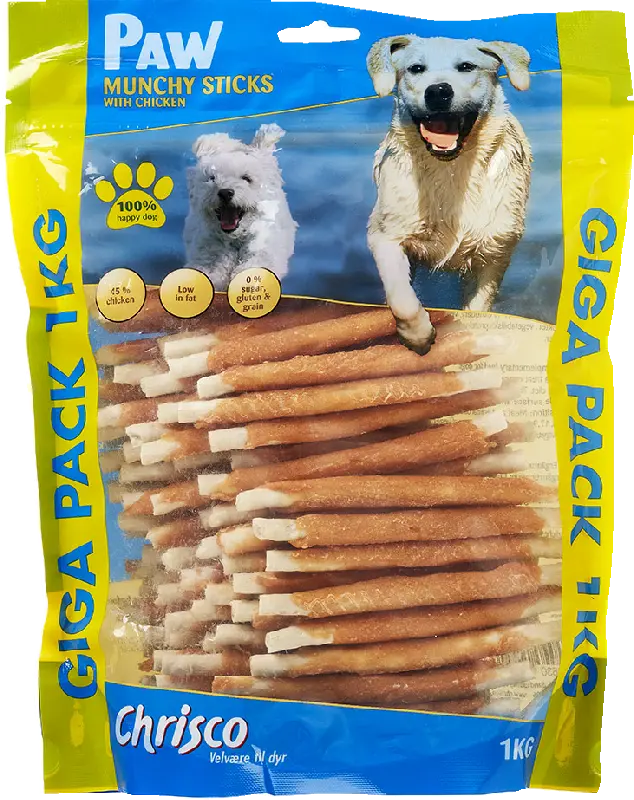 Chrisco Paw Munchy Sticks med kylling