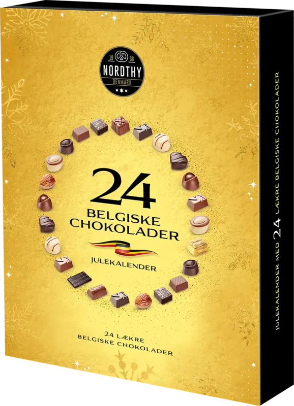 Nordthy julekalender Belgiske Chokolader