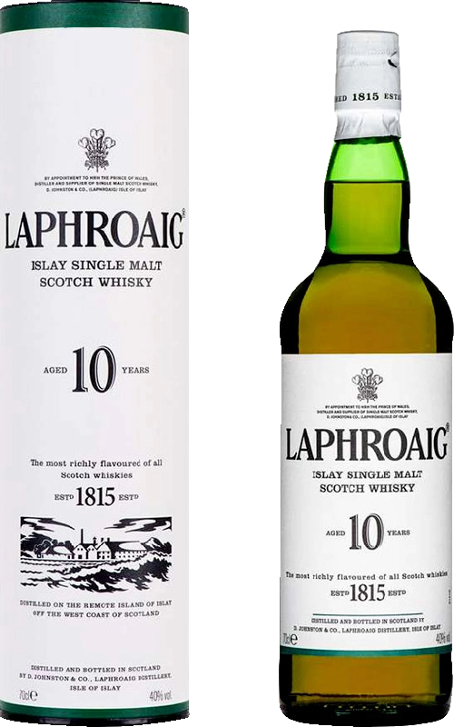 Laphroaig Islay Single Malt Scotch Whisky 10 Years