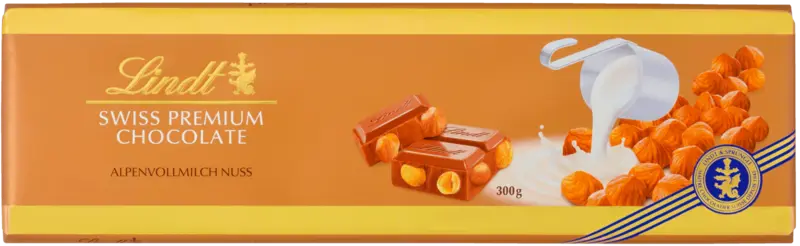 Lindt Swiss Premium Chocolate Alpenvollmilch Nuss