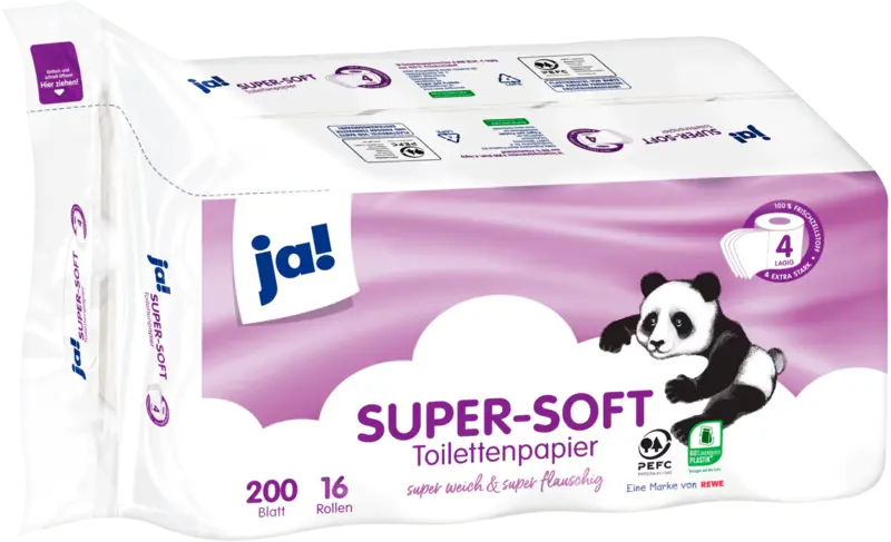 ja! Super-Soft toiletpapir 4-lag