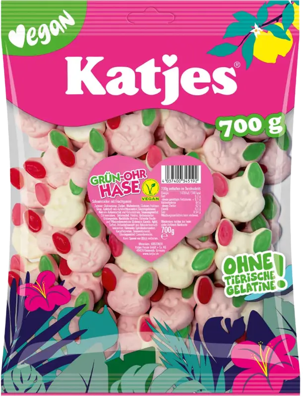 Katjes Grün-Ohr Hase 700 gram